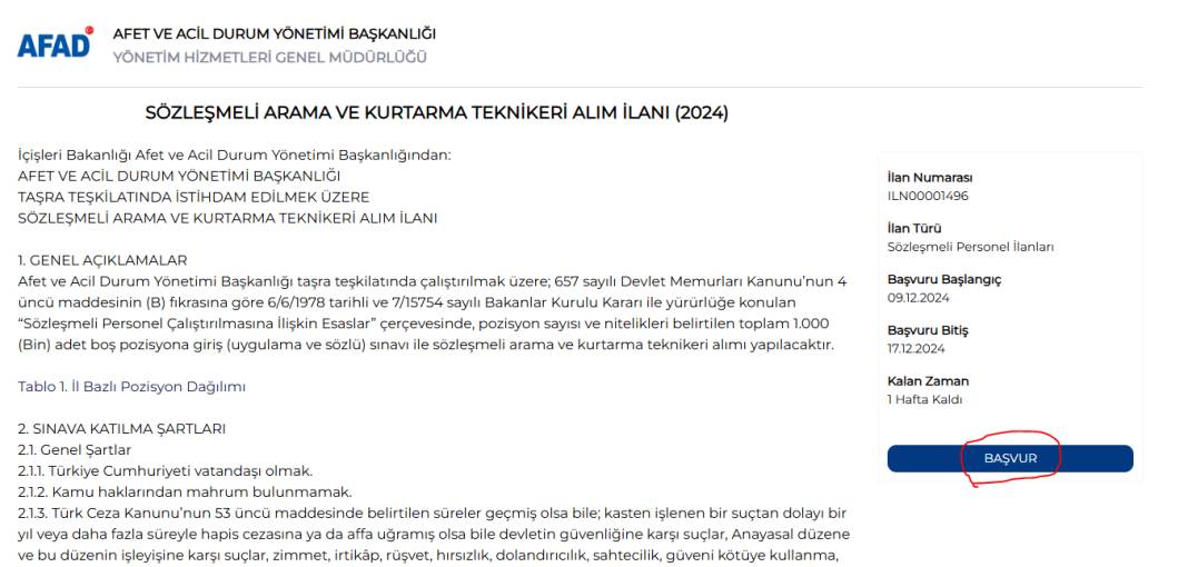 AFAD 1000 personel alımı başvurusu nasıl yapılır? İşte adım adım başvuru 3