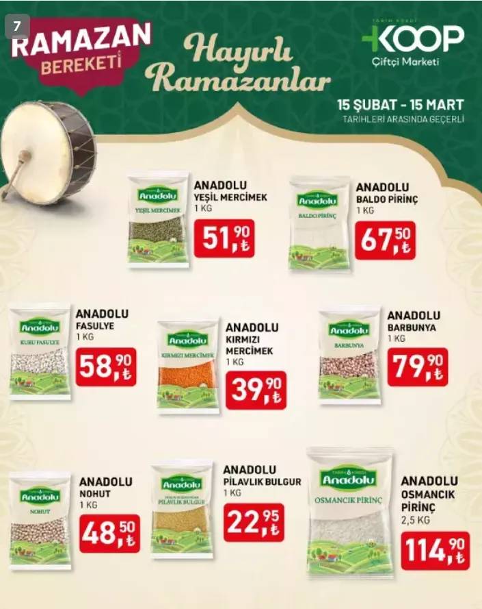 Tarım Kredi Ramazan ayı indirimleri başladı 2025 7