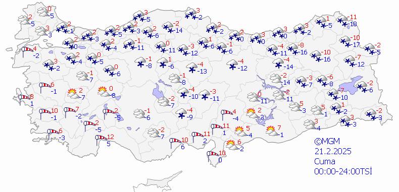 Son dakika hava durumu: Birçok şehre yeniden kar geliyor 5