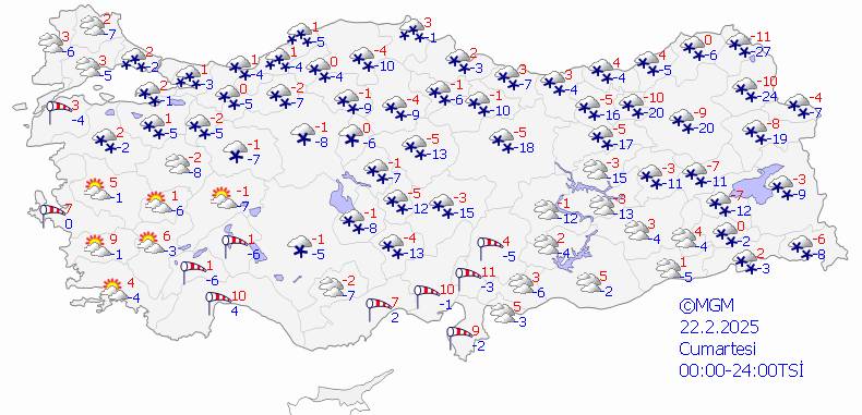 Son dakika hava durumu: Birçok şehre yeniden kar geliyor 6