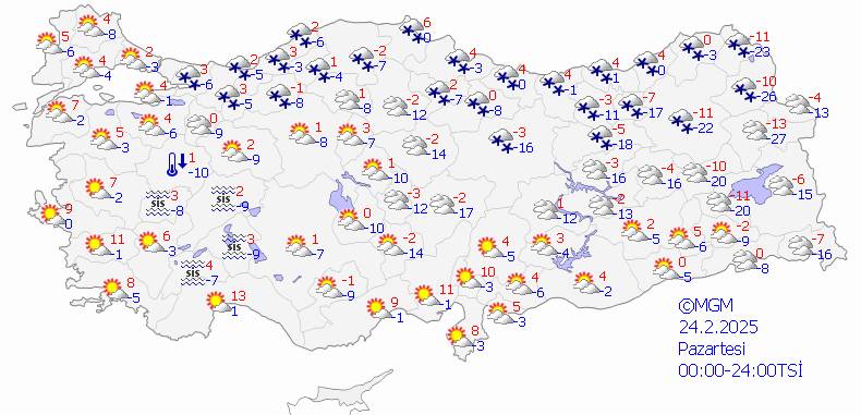 Son dakika hava durumu: Birçok şehre yeniden kar geliyor 8