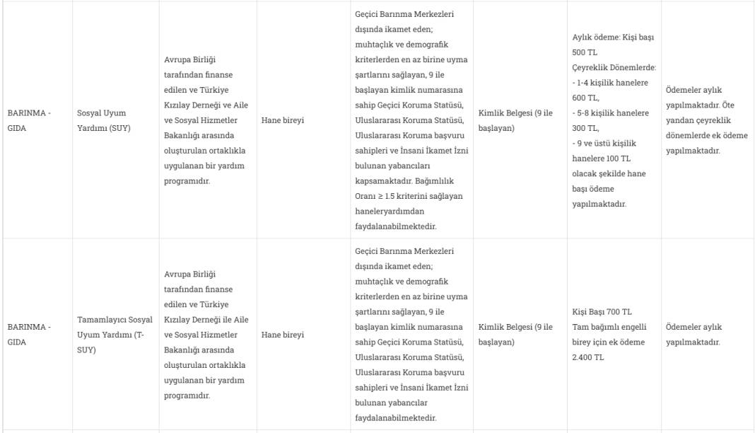 2025 yılı sosyal yardım başvuruları başladı: 44 kalemde dar gelirlilere destek 19