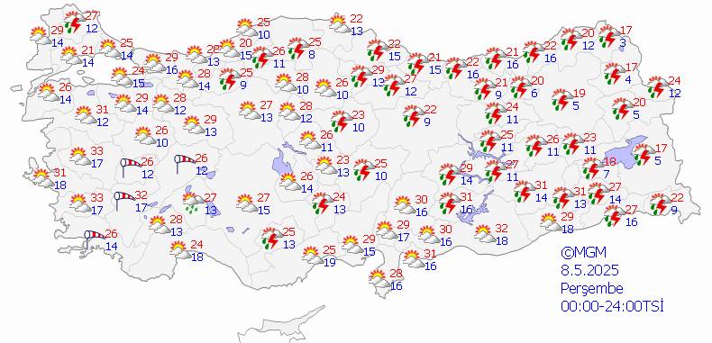 Sıcak havaya biraz ara: İşte şiddetli yağmur beklenen iller 5