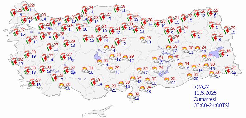 Sıcak havaya biraz ara: İşte şiddetli yağmur beklenen iller 7