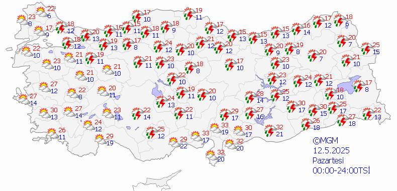Sıcak havaya biraz ara: İşte şiddetli yağmur beklenen iller 9