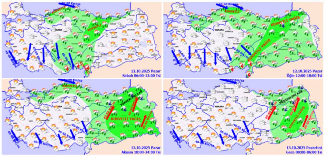 Hava durumu açıklandı: 6 şehre kar geliyor 3