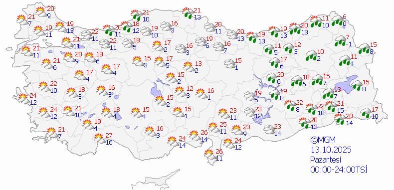 Hava durumu açıklandı: 6 şehre kar geliyor 5