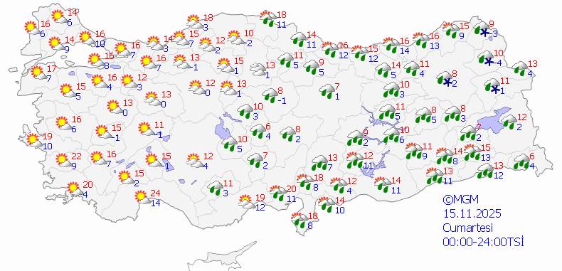 5 günlük hava durumu açıklandı: 14-15-16-17-18 Kasım 2025 4