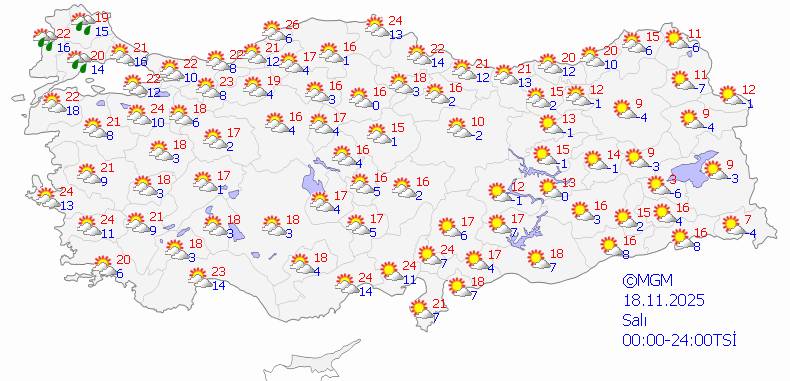 5 günlük hava durumu açıklandı: 14-15-16-17-18 Kasım 2025 7