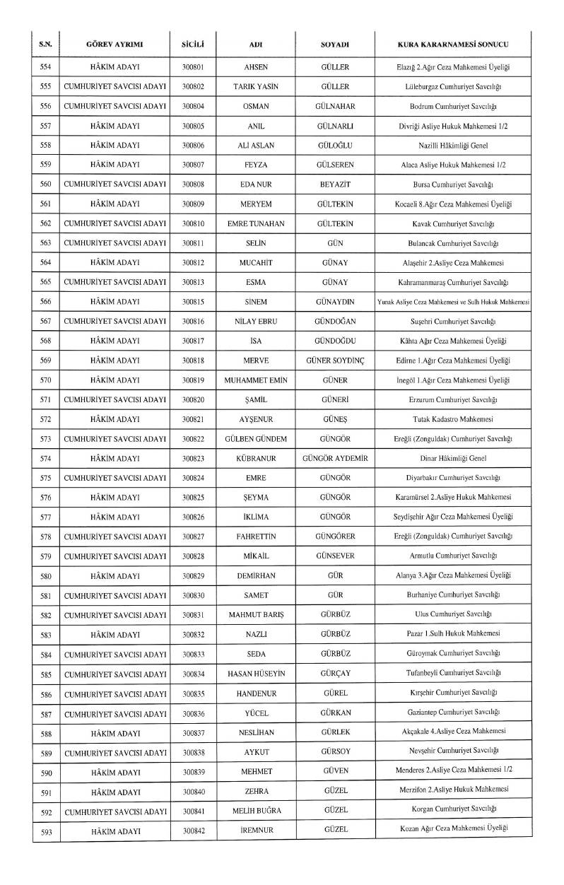 HSK atama kararnamesi geldi: İşte yeni görev yerleri 22