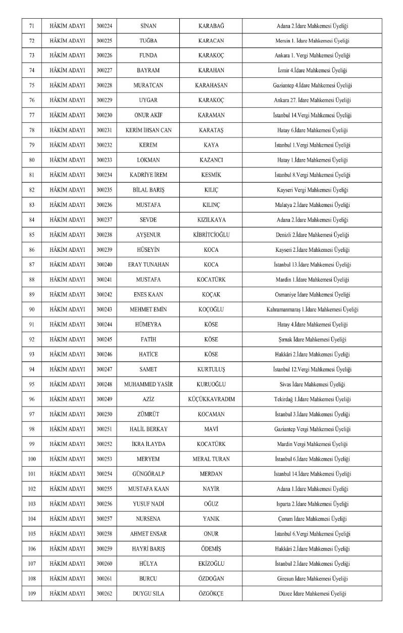 HSK atama kararnamesi geldi: İşte yeni görev yerleri 3