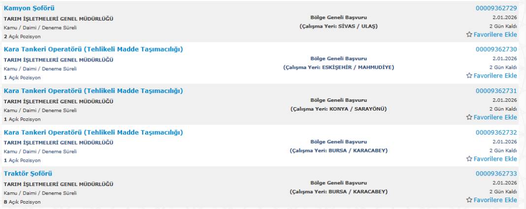 850 kamu işçisi alımı yapılacak: İşte başvuru 30