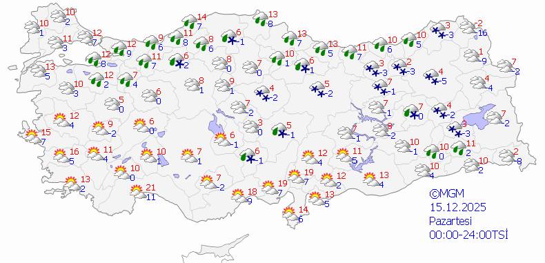 Hava durumu: 21 şehre kar yağışı geliyor 5