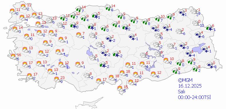 Hava durumu: 21 şehre kar yağışı geliyor 6