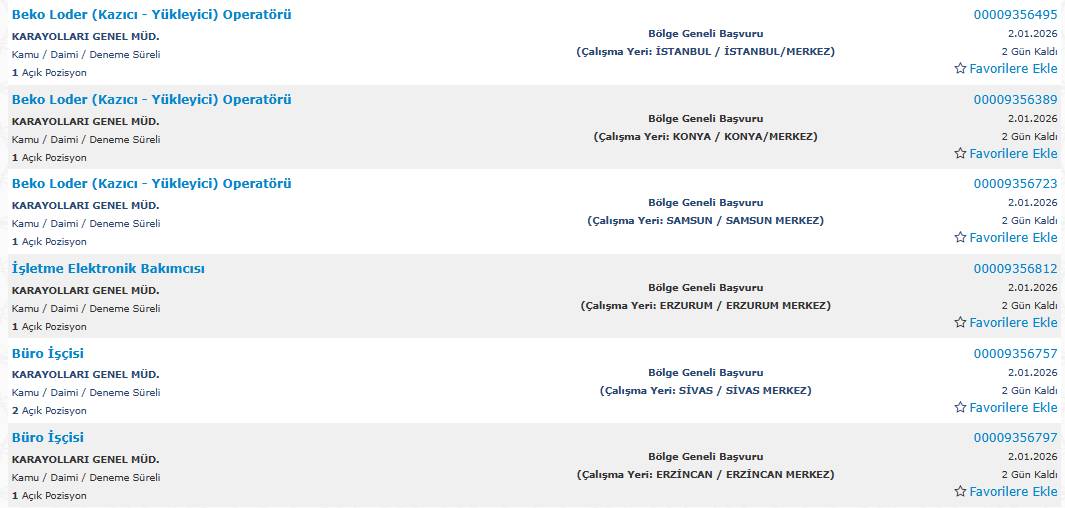 850 kamu işçisi alımı yapılacak: İşte başvuru 17