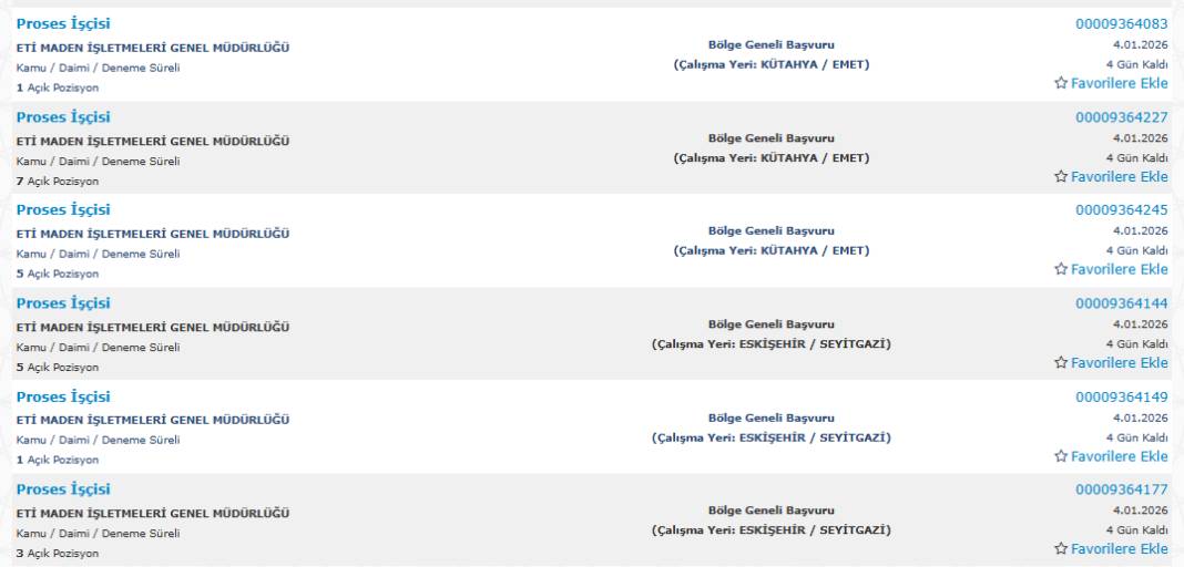 850 kamu işçisi alımı yapılacak: İşte başvuru 34