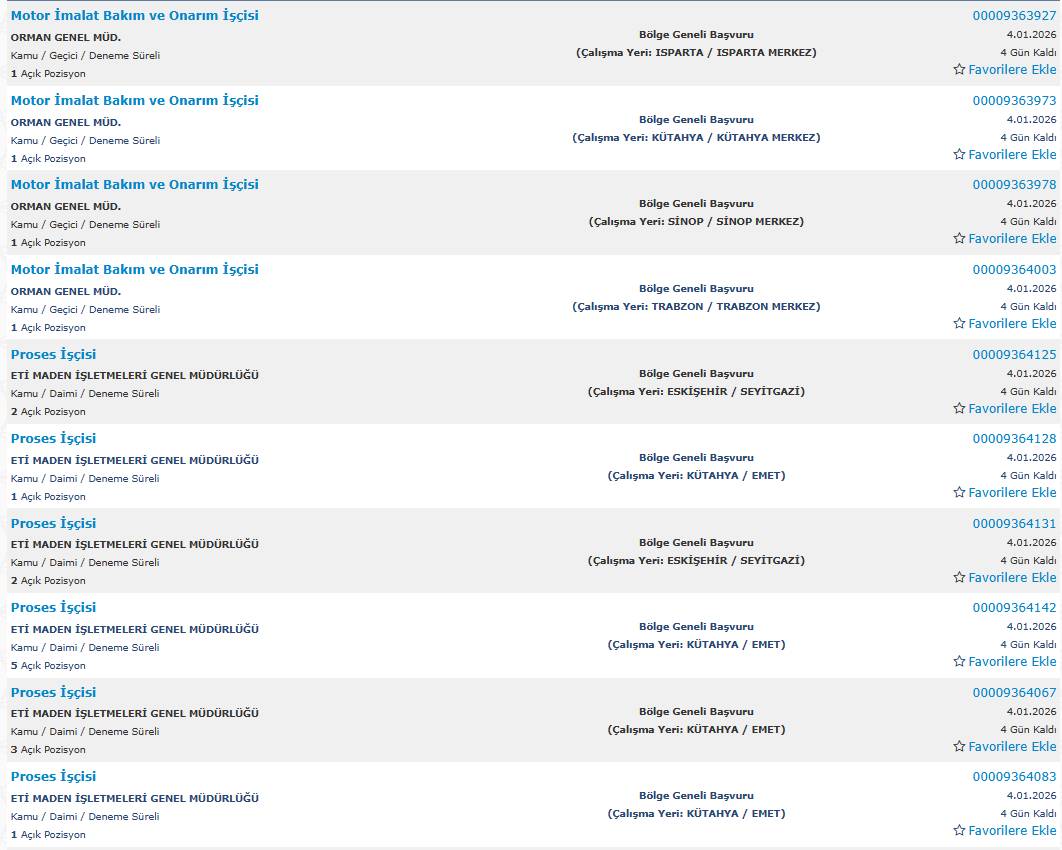 850 kamu işçisi alımı yapılacak: İşte başvuru 32