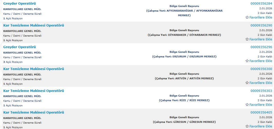 850 kamu işçisi alımı yapılacak: İşte başvuru 14