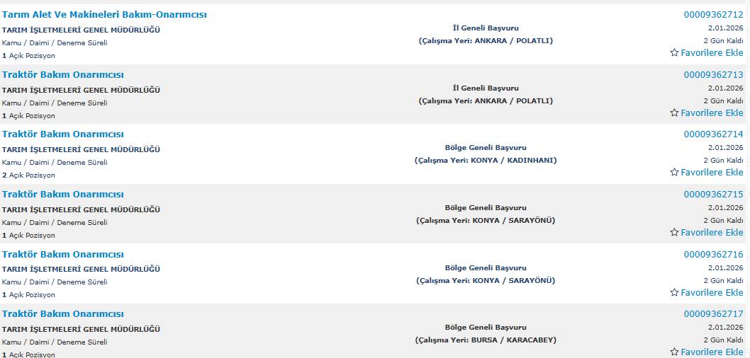 850 kamu işçisi alımı yapılacak: İşte başvuru 29