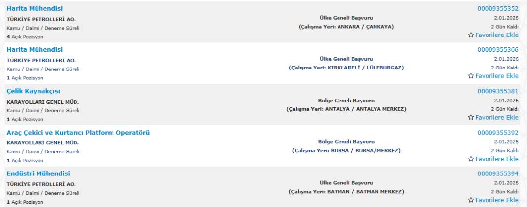 850 kamu işçisi alımı yapılacak: İşte başvuru 10