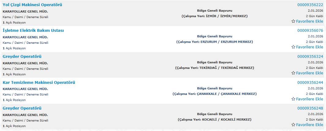 850 kamu işçisi alımı yapılacak: İşte başvuru 13
