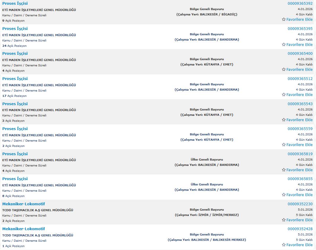 850 kamu işçisi alımı yapılacak: İşte başvuru 39