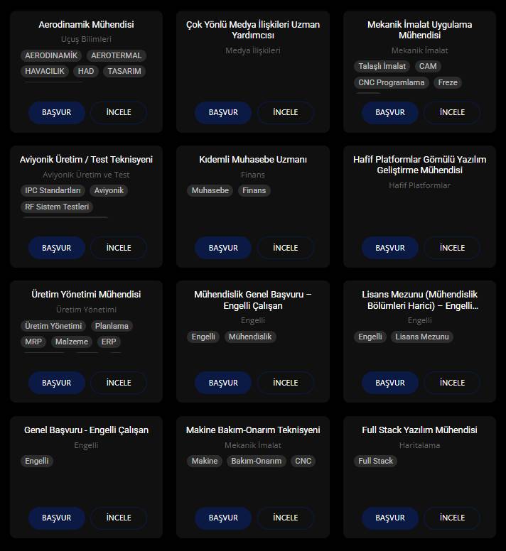 Baykar yüksek maaşla işçi ve personel alımı yapıyor 5