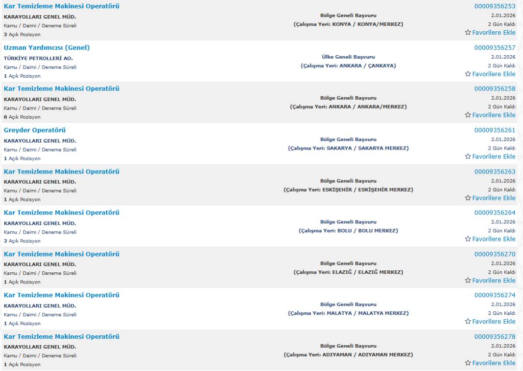 850 kamu işçisi alımı yapılacak: İşte başvuru 12