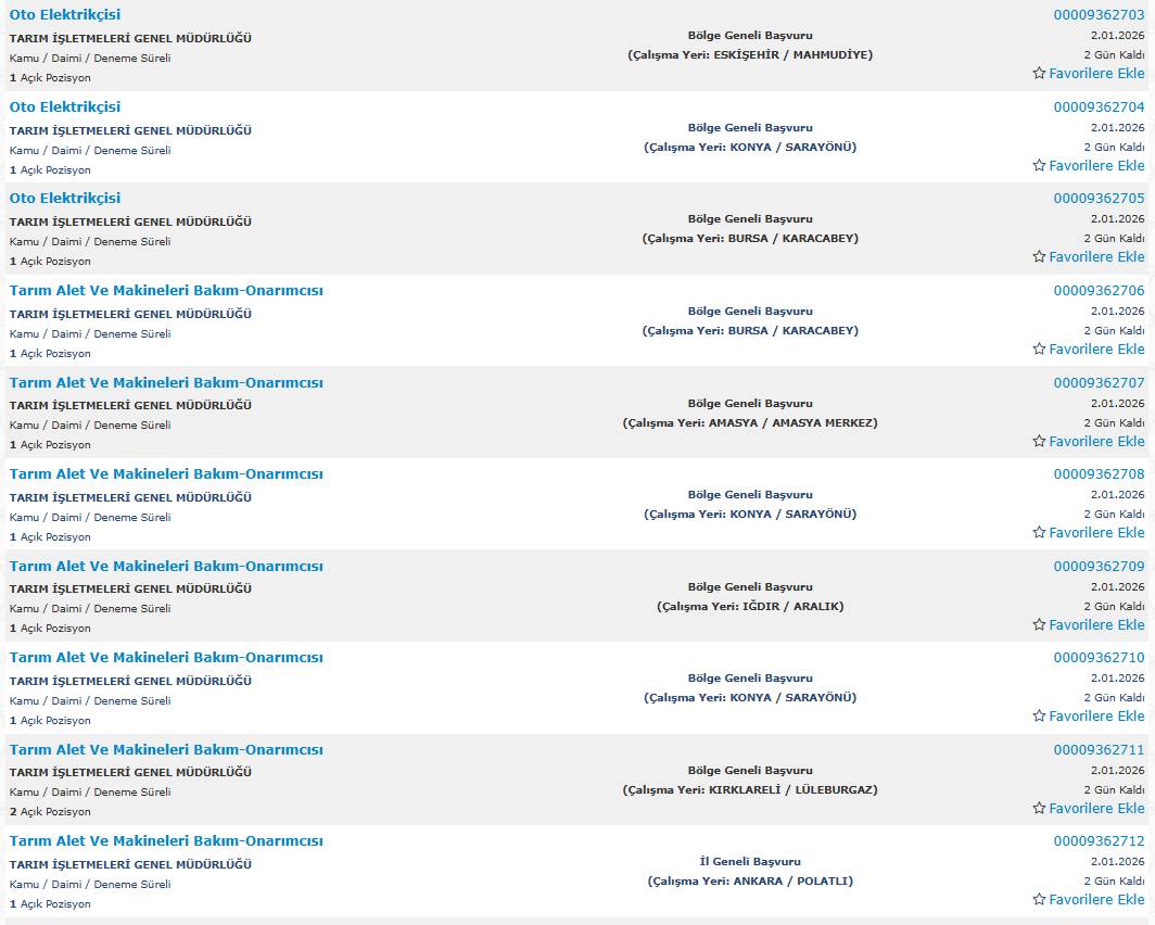 850 kamu işçisi alımı yapılacak: İşte başvuru 27