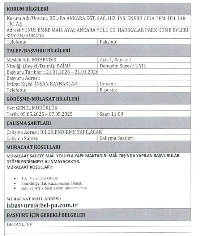 Ankara Büyükşehir Belediyesi KPSS'siz personel alımı başvurusu başladı 9