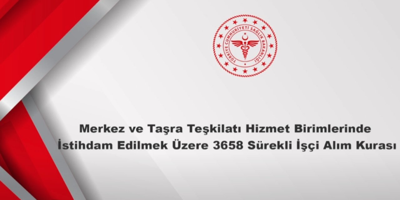 Sağlık Bakanlığı 3658 sürekli işçi alımı kura çekimi tamamlandı: Asil ve yedek listeler belirlendi