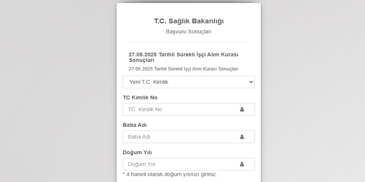 iscisonuc.saglik.gov.tr: İşçi alımı kura çekimi sonuç sorgulama ekranı ve asil yedek aday listesi açıklandı 2025