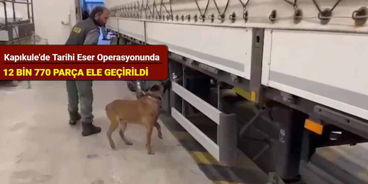 Kapıkule’de tarihi eser operasyonunda 12 bin 770 parça ele geçirildi