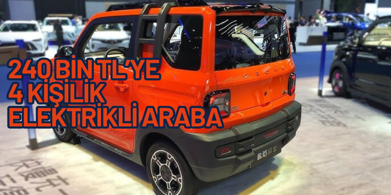 240 bin TL'ye 4 kişilik elektrikli araba: Geely Panda Mini