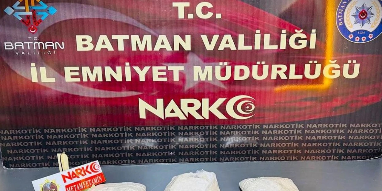 Batman'da otobüste 3 kilo sentetik uyuşturucu ele geçirildi