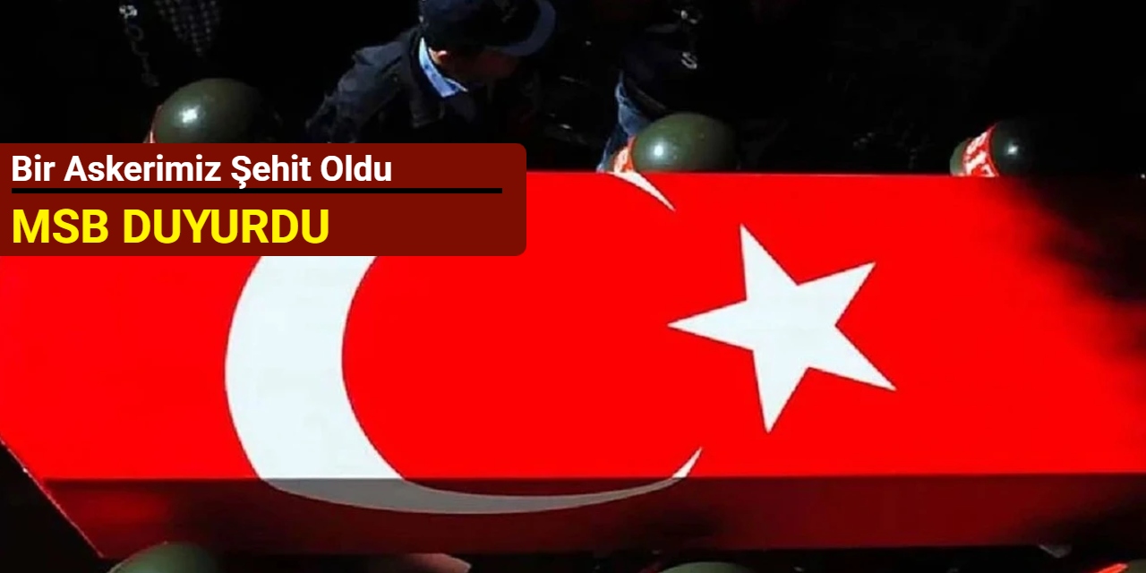 MSB duyurdu: Bir askerimiz şehit oldu