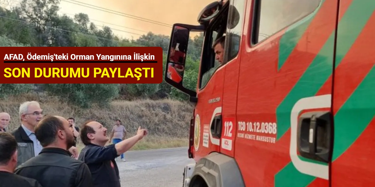 AFAD, Ödemiş'teki orman yangınına ilişkin son durumu paylaştı