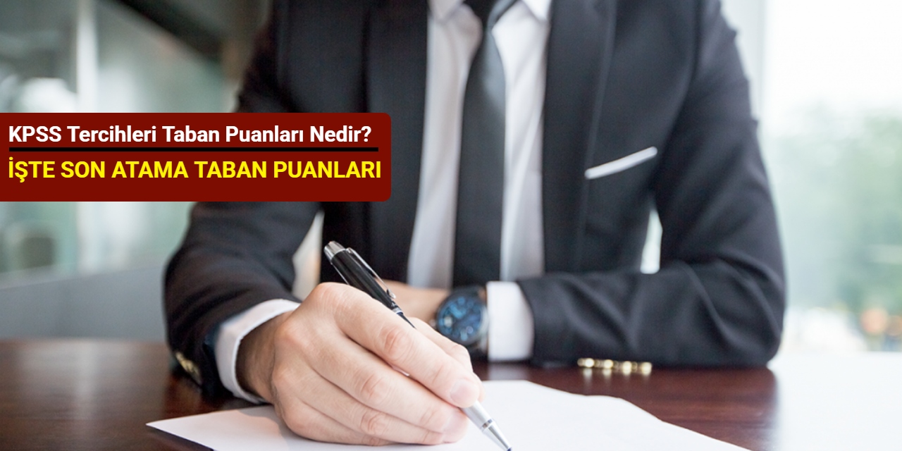 KPSS tercihleri taban puanları nedir?