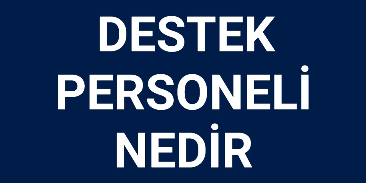 Destek personeli nedir?