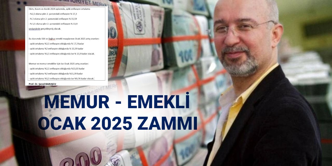 Şenol Babuşçu, memur ve emeklilerin maaş zammını açıkladı