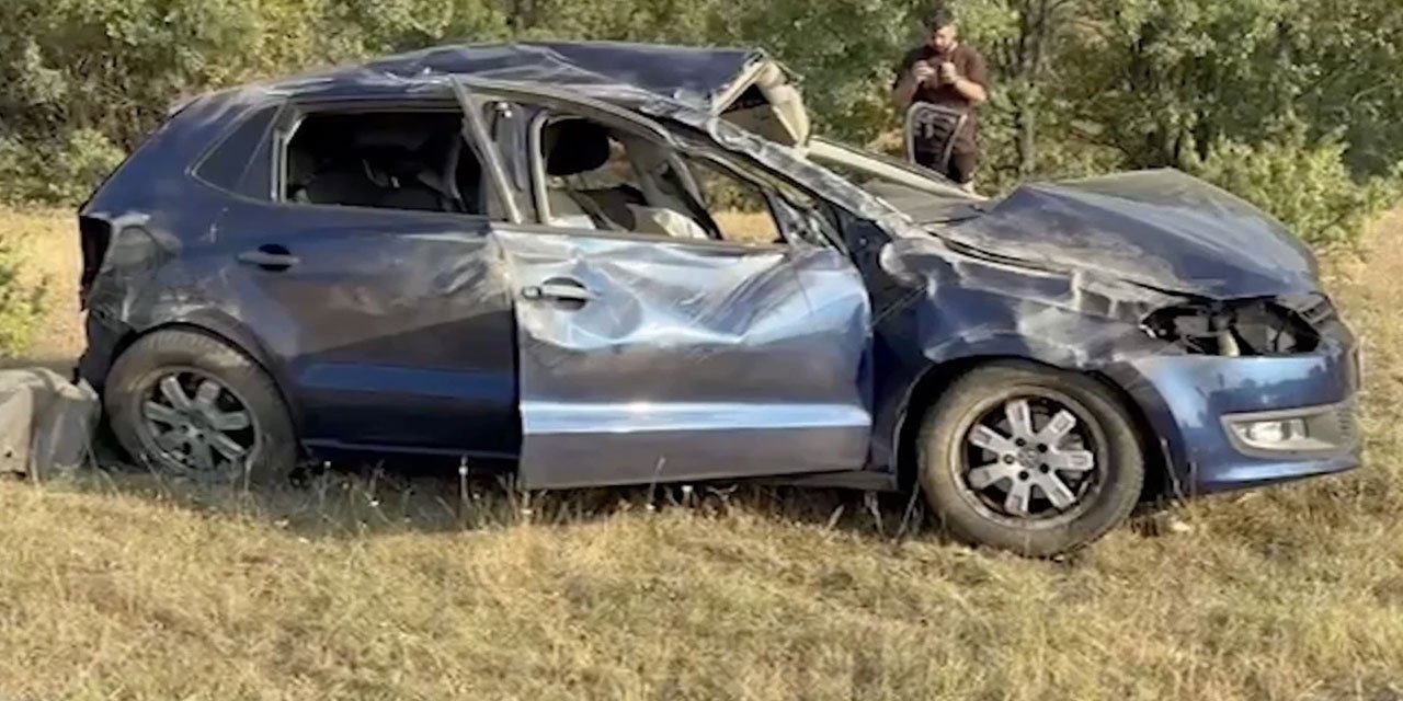 Kastamonu'da otomobil şarampole yuvarlandı