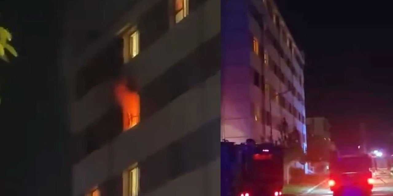 Bursa'da öğrenci yurdunda yangın çıktı