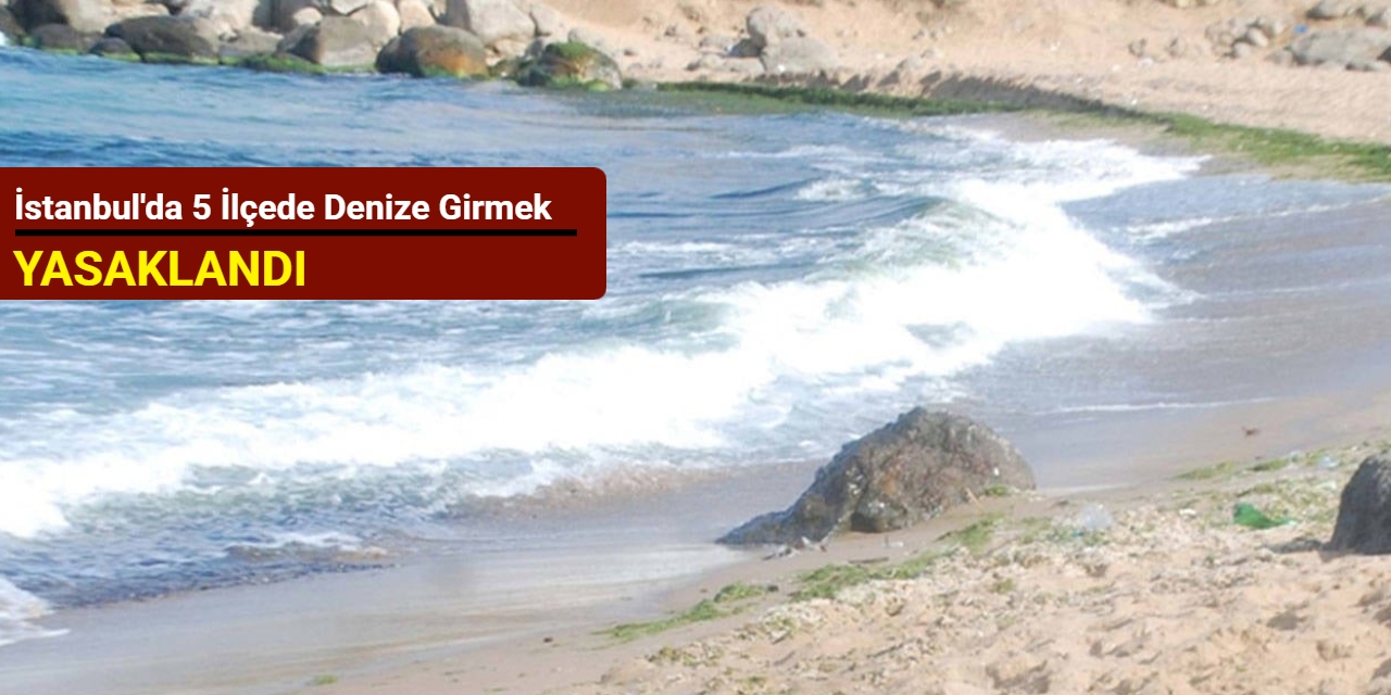İstanbul'da 5 ilçede denize girmek yasaklandı