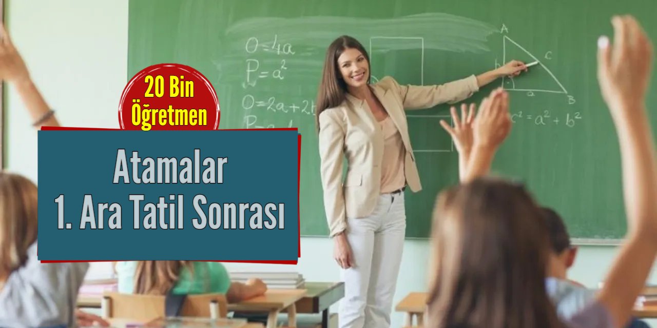 20 bin sözleşmeli öğretmenlik sonuçları açıklanıyor: Atamalar 1. ara tatil sonrası