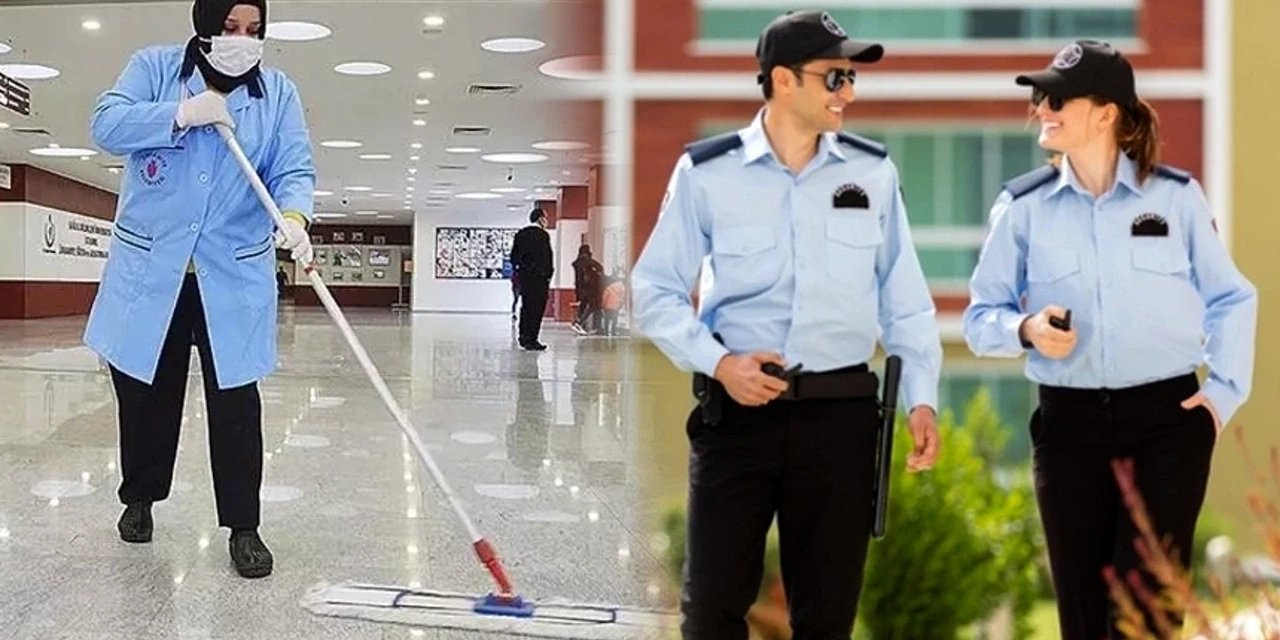 Devlet kurumlarına 10.546 temizlik ve güvenlik görevlisi alınacak
