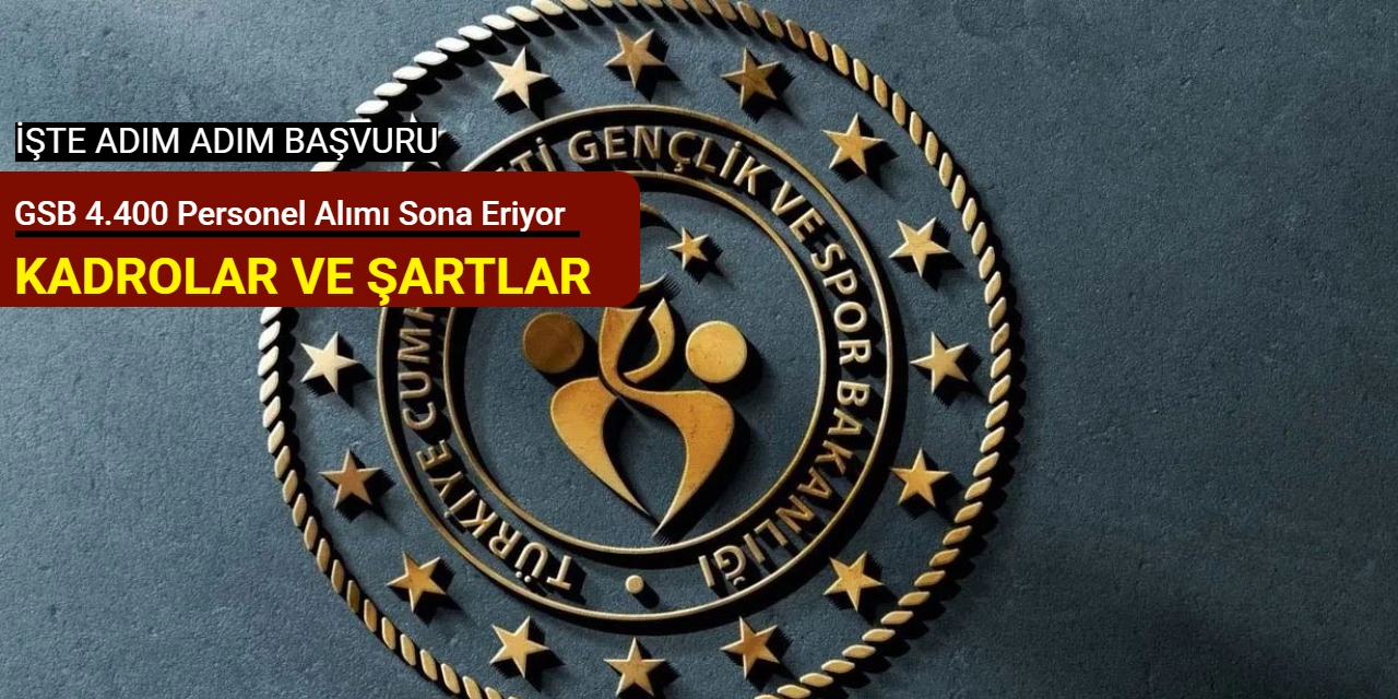 Gençlik ve Spor Bakanlığı 4.400 güvenlik, temizlik ve destek personeli alımı başvurusu sona eriyor