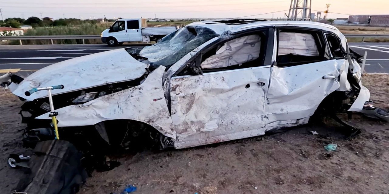 Aksaray'da gurbetçi aracı takla attı: Ölü ve yaralılar var
