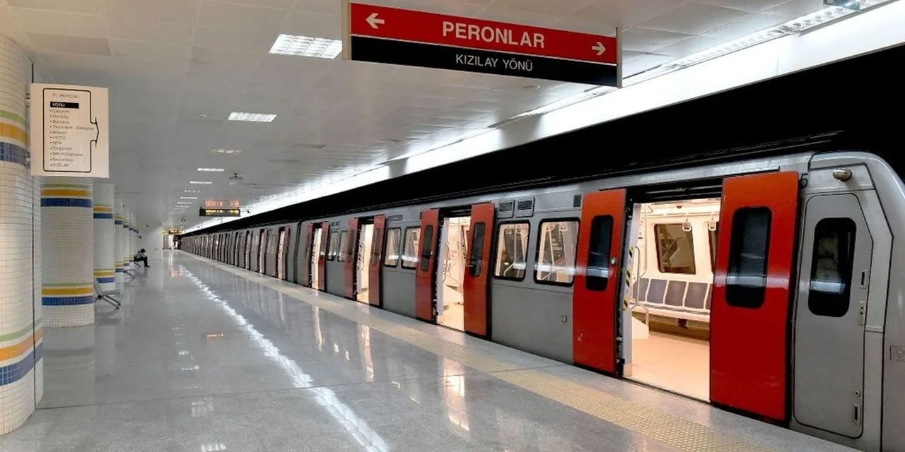 Ankara'da bazı metro istasyonları hizmete kapatıldı