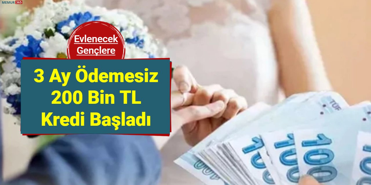 Halkbank'tan evleneceklere 3 ay geri ödemesiz 200 bin TL evlilik kredisi