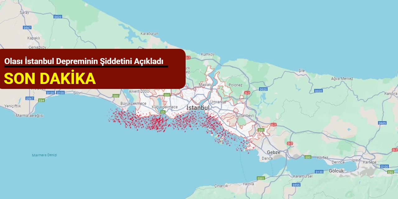 Olası İstanbul depreminin şiddetini açıkladı